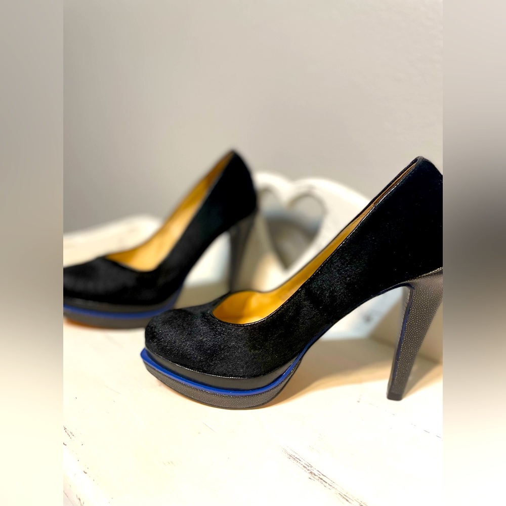 Cole Haan Nike Air Real Dyed Cow Fur Heels